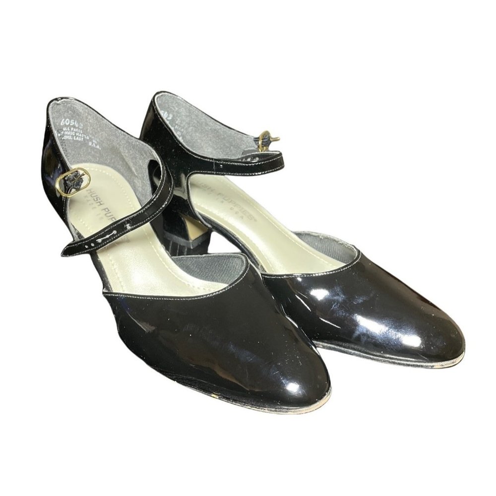Hush Puppies Tulip Comfortable Dress Shoes Black Patent Item - 76183 Size 10 N